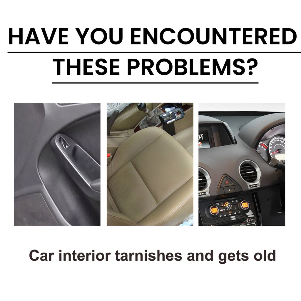 Plastic Restorer, Clean Interior Seat Dashboard Decontamination Polish Maintenance Refurbished Cleaner