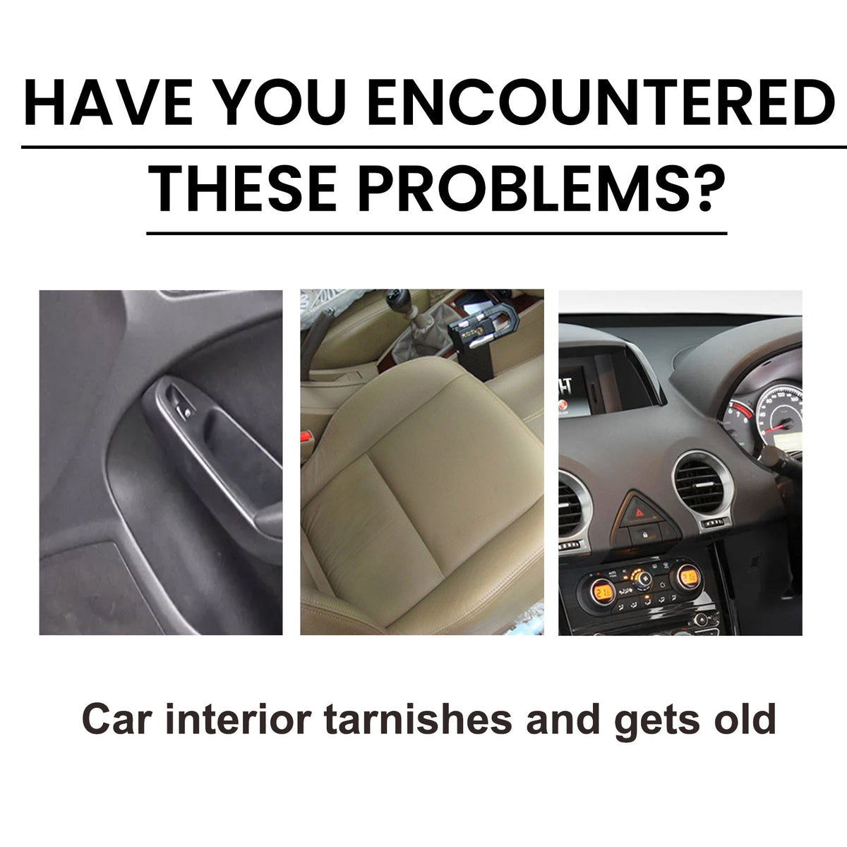 Plastic Restorer, Clean Interior Seat Dashboard Decontamination Polish Maintenance Refurbished Cleaner