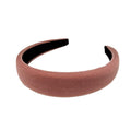 Velvet sponge wide edge headband