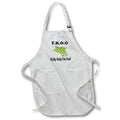 3dRose EvaDane - Funny Quotes - Frog Fully Rely on god - Aprons (apr_149833)