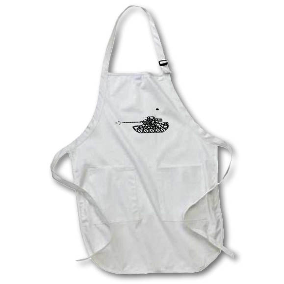 3dRose R McDowell Graphics Animal Humor - Fish Tank - Aprons