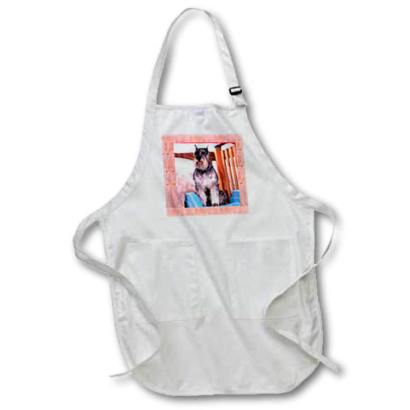3dRose Dogs Schnauzer - Schnauzer - Aprons (apr_260)