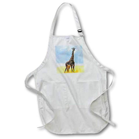 3dRose Giraffe - Giraffe - Aprons (apr_309)