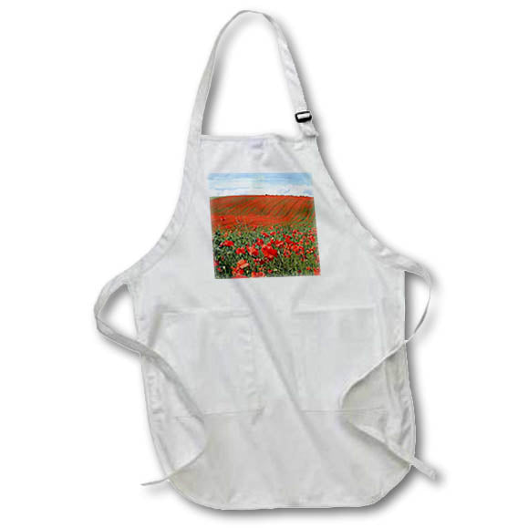 3dRose Flowers - Poppies - Aprons (apr_3143)