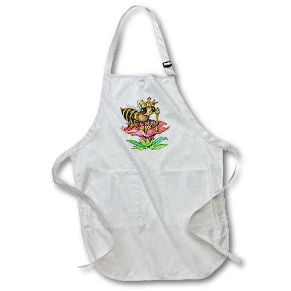 3dRose Insects - Bee The Queen - Aprons (apr_3306)