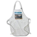 Apron - Plover Bird Momma and Baby lee Illustrations - Birds