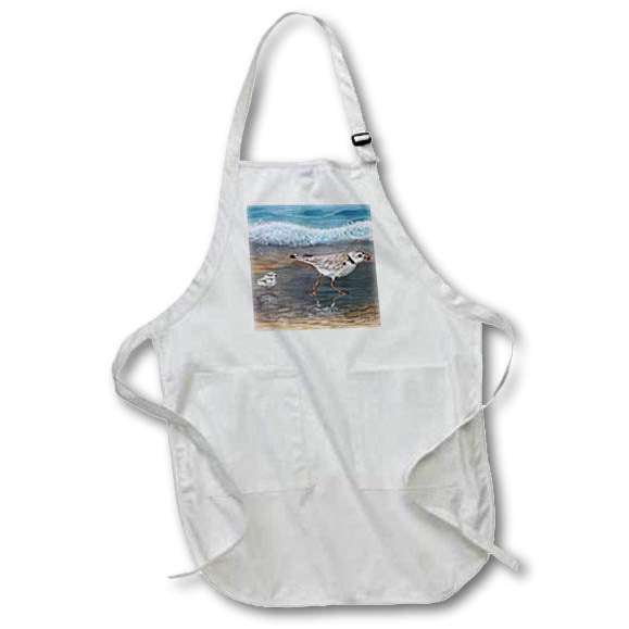 Apron - Plover Bird Momma and Baby lee Illustrations - Birds