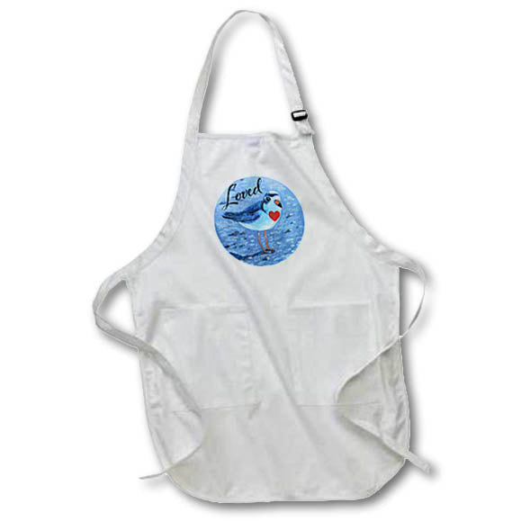 Apron - Plover Painted Loved lee Illustrations - Birds