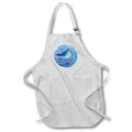 Apron - Plover Bird on Beach painting on circle lee Illustrations - Birds