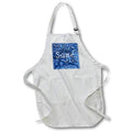 Apron - Repousse Blue Same lee Illustrations - Repousse Blue Same