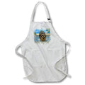 Apron - Image Of Watercolor Single Pinecone Image Of Watercolors