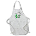 Apron - Funny Cute Green Martian Alien talking to Tree Frog Ribbit Rabbit Pun Funny