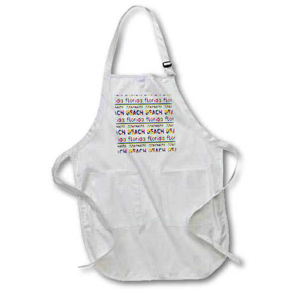 Apron - Pattern Clearwater Beach, Florida, blue sea, yellow sand, waves Alexis Design - Pattern American Beaches