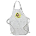 Apron - Monogram C Pretty Image Of Watercolor Sunflower Monograms