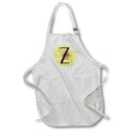 Apron - Monogram Z Pretty Image Of Watercolor Sunflower Monograms