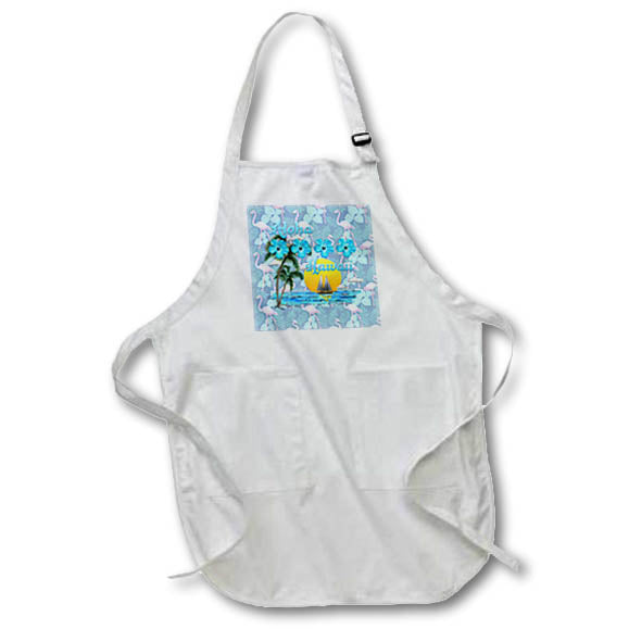 Apron - Sailing sunset for Aloha Hawaii vacation design. Creative Studios –Hawaii Islands Aloha