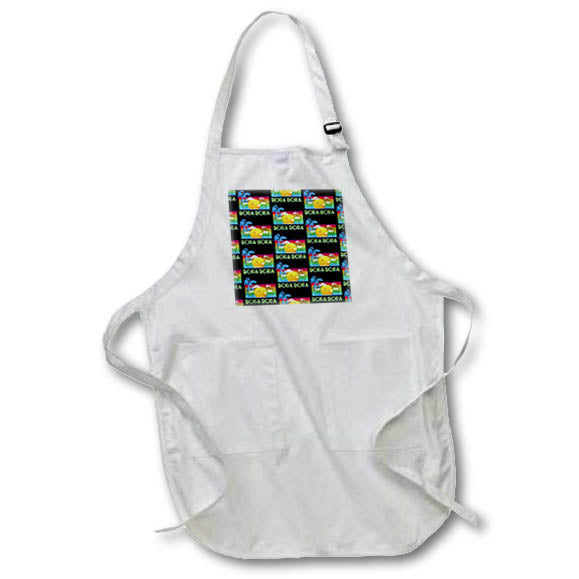 Apron - Bora Bora French Polynesia island pattern for any island vacation. Creative Studios – Bora Bora