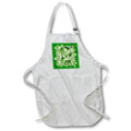 Apron - Dove With Celtic Peace Text In Green Tones Vector Art - Peace Doves