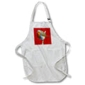 Apron - Red Breasted Christmas Robin Vector Art Vector Art - Christmas Cat Parody