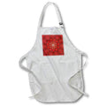Apron - Red Bold Geometric Shapes Kaleidoscope Abstract Pattern Digital Art - Kaleidoscope Pattern