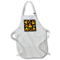 Apron - Cute Halloween candy corn on a black background Halloween - Candy Corn on Black