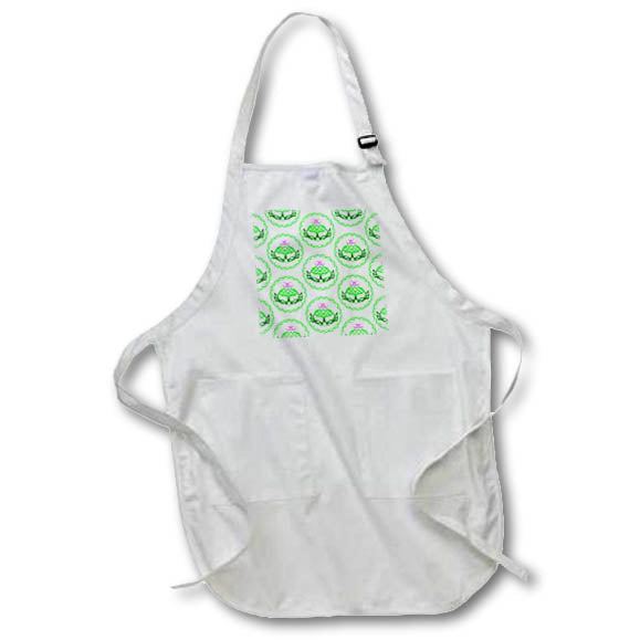 Apron - Green Celtic knot thistle flower show your Scottish heritage. Creative Studios – Scottish Fun