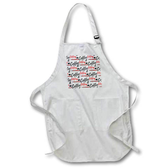 Apron - Coffee pattern of Coffee and Editing for journalists and editors. Creative Studios – Writers and Authors