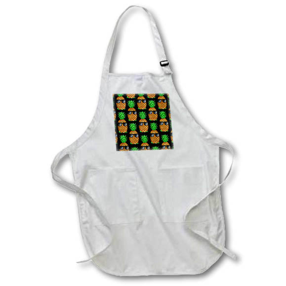 Apron - Fun island pineapple with cool sunglasses pattern. Creative Studios – Funny Pineapple