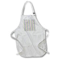 Apron - Chic Mardi Gras Purple, Green, and Image of Gold Fleur De Lis Patterns
