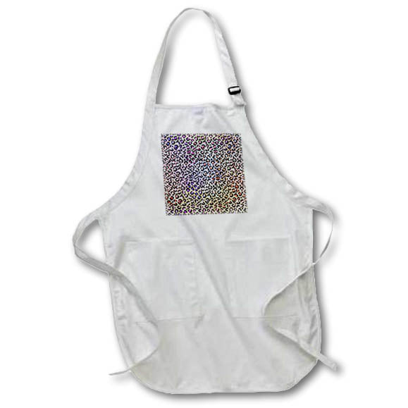 Apron - Cute Pink, Purple, Orange, Multi Color Leopard Spots Pattern Patterns