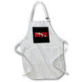 Apron - Men SCUBA diver design on red and white DIVE flag text. Creative Studios – SCUBA Diving