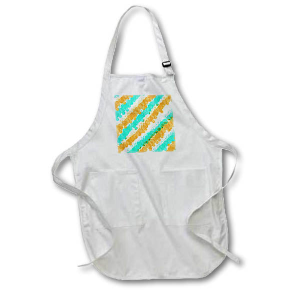 Apron - A fun splatter pattern in mint and orange Design - Mint and Orange Splatter
