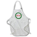 Apron - Christmas Wreath Red MOM Quote, SM3DR Christmas Designs
