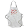 Apron - Santa Claus Christmas Pattern Red and White, SM3DR Christmas Designs