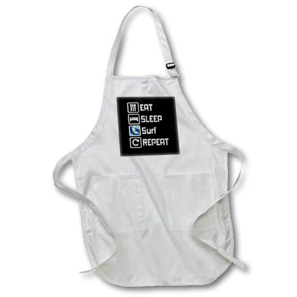 Apron - Funny surf signs for Eat Sleep Surf Repeat. Creative Studios – Surfing
