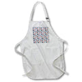 Apron - Pattern of red, black currant, raspberries, teapots, cups on beige Alexis Design - Pattern Berries