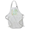 Apron - Modern Purple, Green, and Beige Image Of Brush Strokes Abstract Patterns
