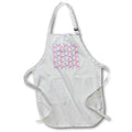 Apron - Cute Pink, Blue, and Purple Heart Locks and Keys Pattern Patterns