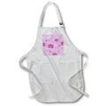 Apron - Pretty Purple and White Lotus Flowers Pattern Patterns