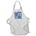 Apron - Pretty Blue Plaid and Roses Pattern Patterns