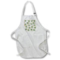 Apron - The image of marble texture and pattern of leaves, berries, stars Alexis Design - Pattern Christmas New Year