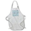 Apron - Christmas pattern of funny cats, gifts, decorated trees on blue Alexis Design - Pattern Christmas New Year