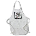 Apron - Pretty Fancy Butterfly Monogram Initial C Monograms