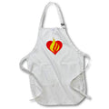 Apron - Image of Heart With Flames – Romance