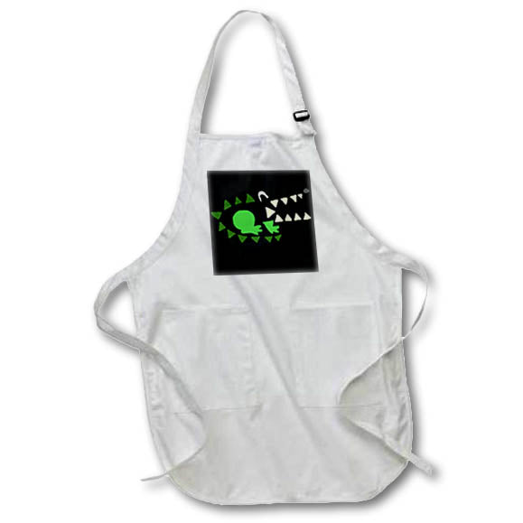 Apron - Funny Cute Alligator Picasso Style Abstract Art Animals