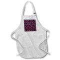 Apron - Pretty Pink Image Of Metal Scallop Squares Pattern Patterns
