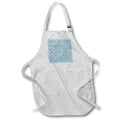Apron - Cute Green and Teal Flowers and Dots Pattern Patterns