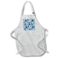 Apron - Pretty Blue Tropical Floral Pattern Patterns
