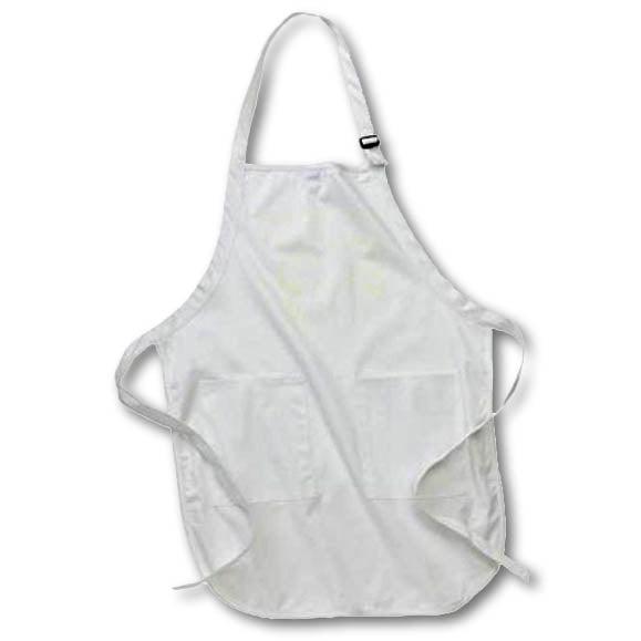 Apron - Pretty Pale Peach and White Lily Flower Design Patterns