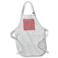 Apron - Cute Blue, White, and Red Flower Pattern Patterns